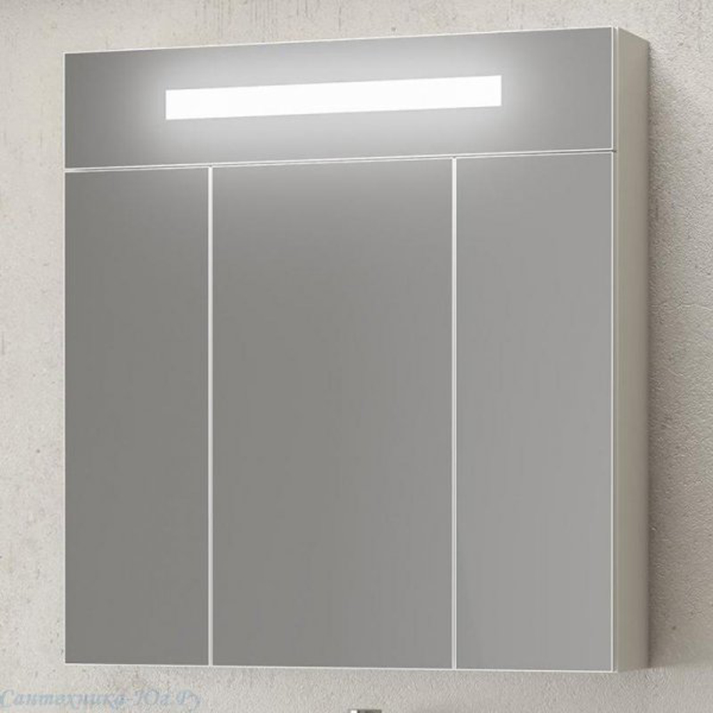 Зеркальный шкаф для ванной Opadiris Фреш 80 зеркальный шкаф для ванной vigo alessandro 3 55 бежевый
