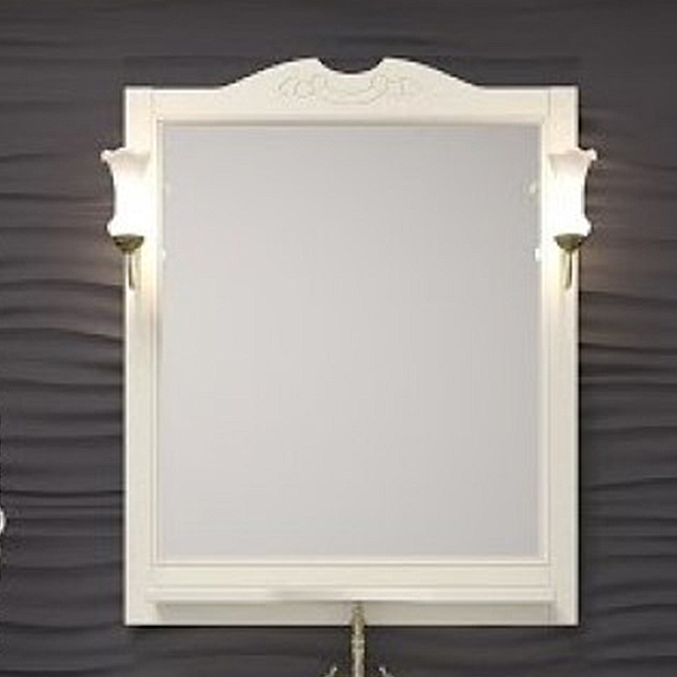 Зеркало для ванной Opadiris Тибет 75 слоновая кость зеркало opadiris карат серебряное 87х84 см