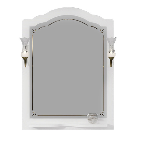 Зеркало для ванной Opadiris Лоренцо 76 00-00006540 матовое, цвет белый - фото 1