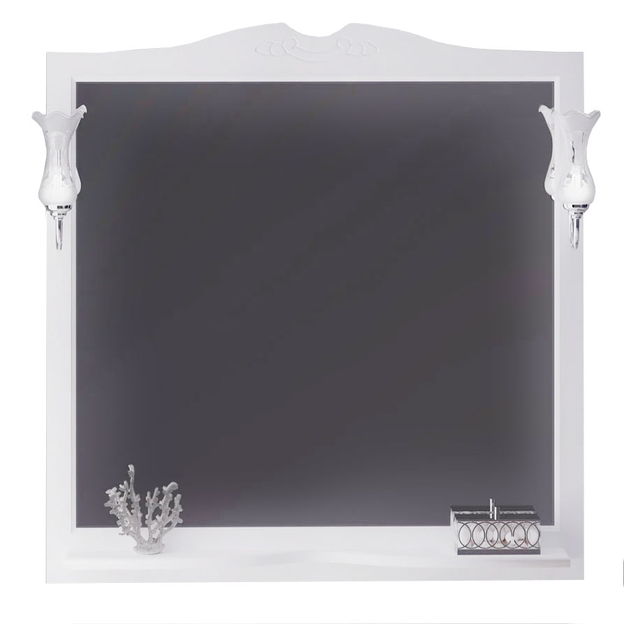 Зеркало для ванной Opadiris Валери 101 00-00006750 матовое, цвет белый - фото 1