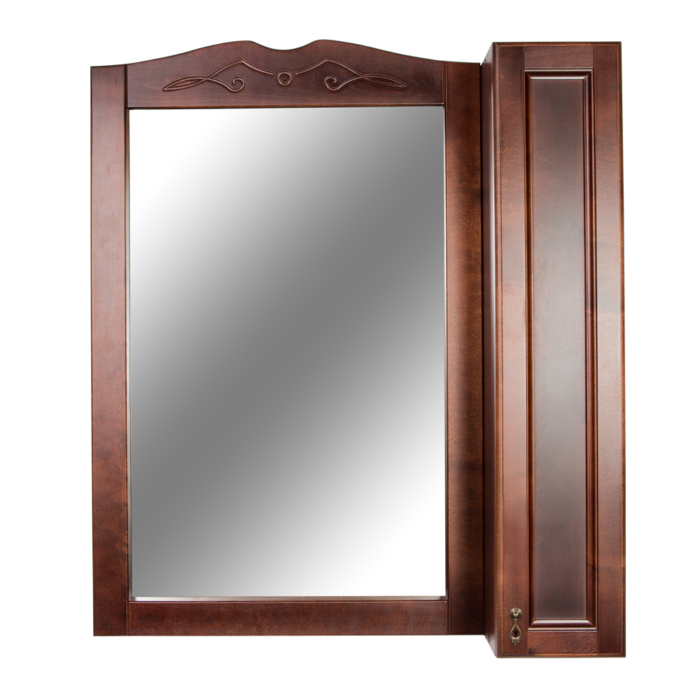 Зеркало для ванной Orange Классик 85 орех антикварный зеркало runo классик 65х75 угловое белое ут000004163