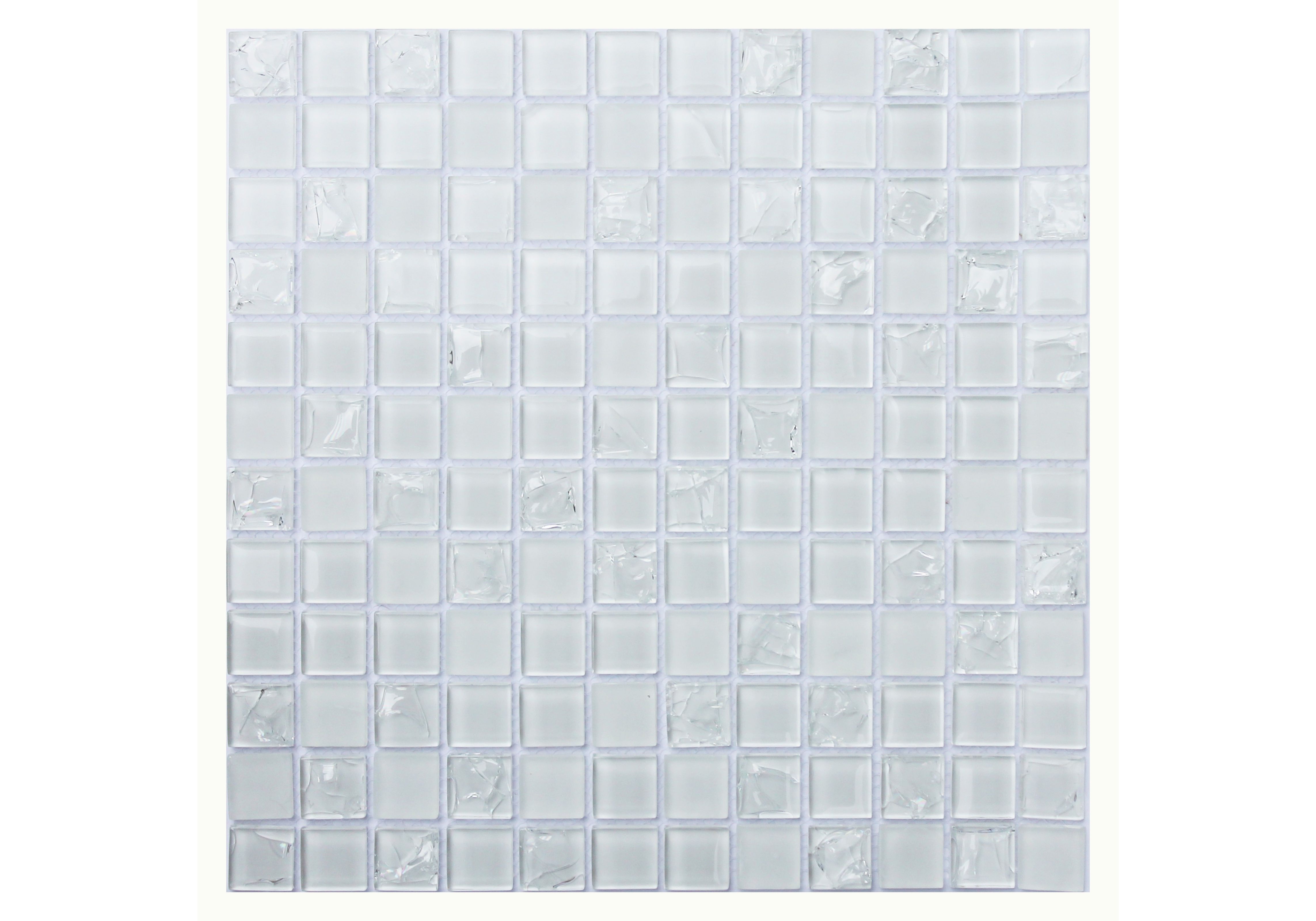 Мозаика Orro mosaic Glass White Crush 30x30 мозаика delacora crystal mosaic crystal dw7crt01 30 5x30 5