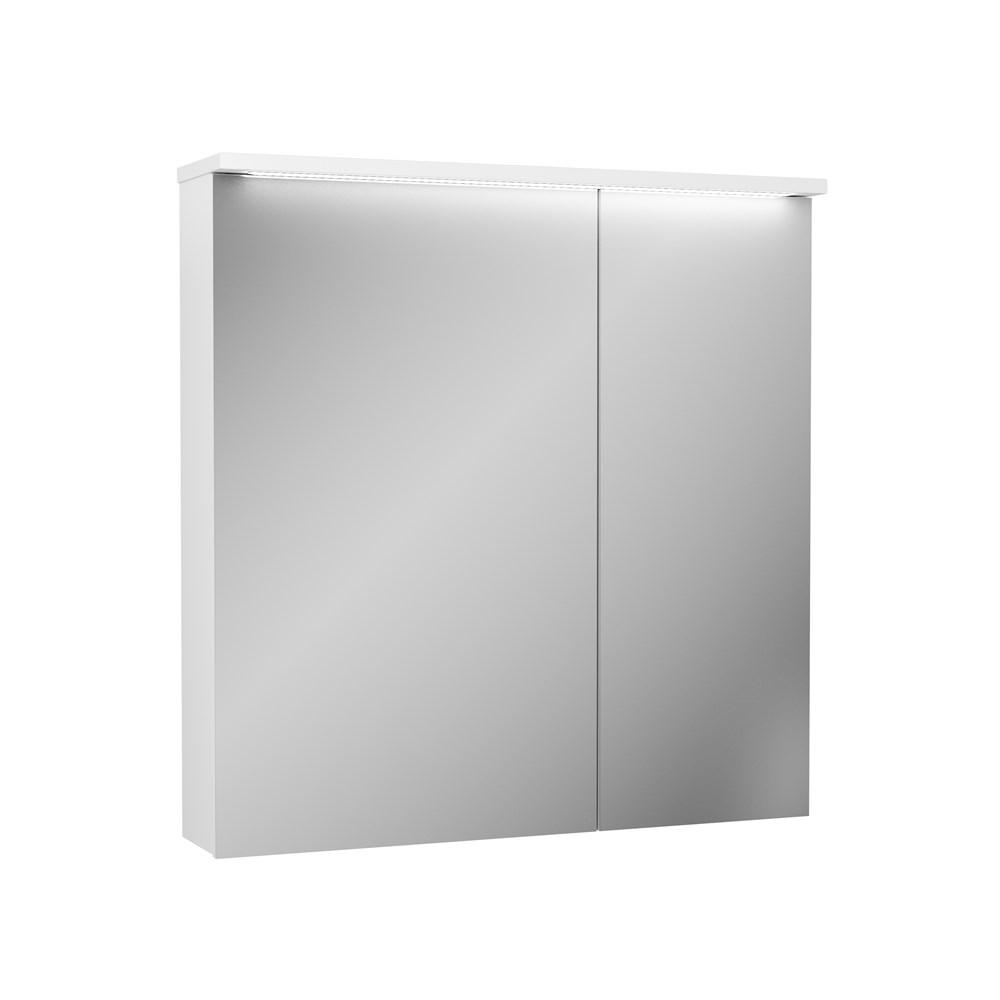 Зеркальный шкаф для ванной OWL Malaren 80 с подсветкой зеркальный шкаф de aqua алюминиум 50х76 5 с подсветкой серебро 261749