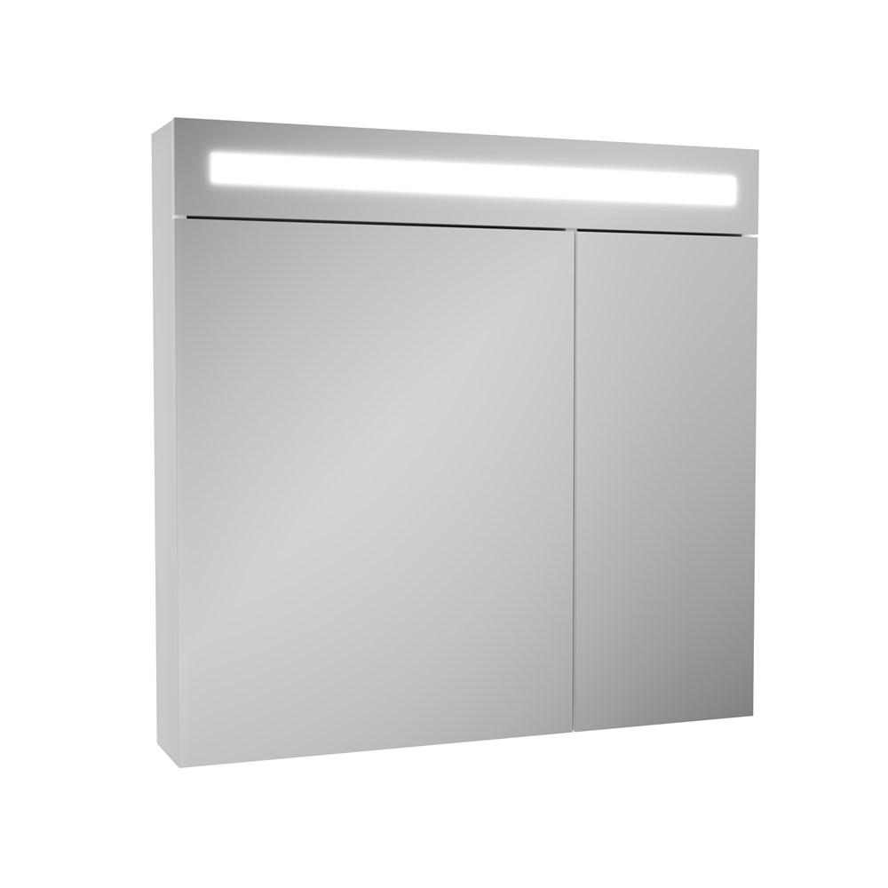 Зеркальный шкаф для ванной OWL Nyborg 80 с подсветкой зеркальный шкаф de aqua алюминиум 50х76 5 с подсветкой серебро 261749