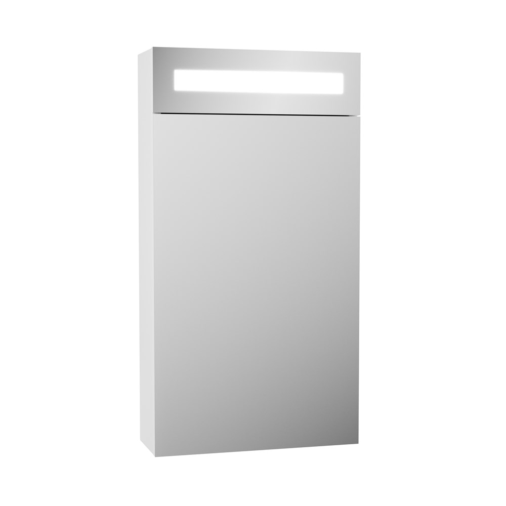 Зеркальный шкаф для ванной OWL Runn 40 с подсветкой зеркальный шкаф de aqua алюминиум 50х76 5 с подсветкой серебро 261749