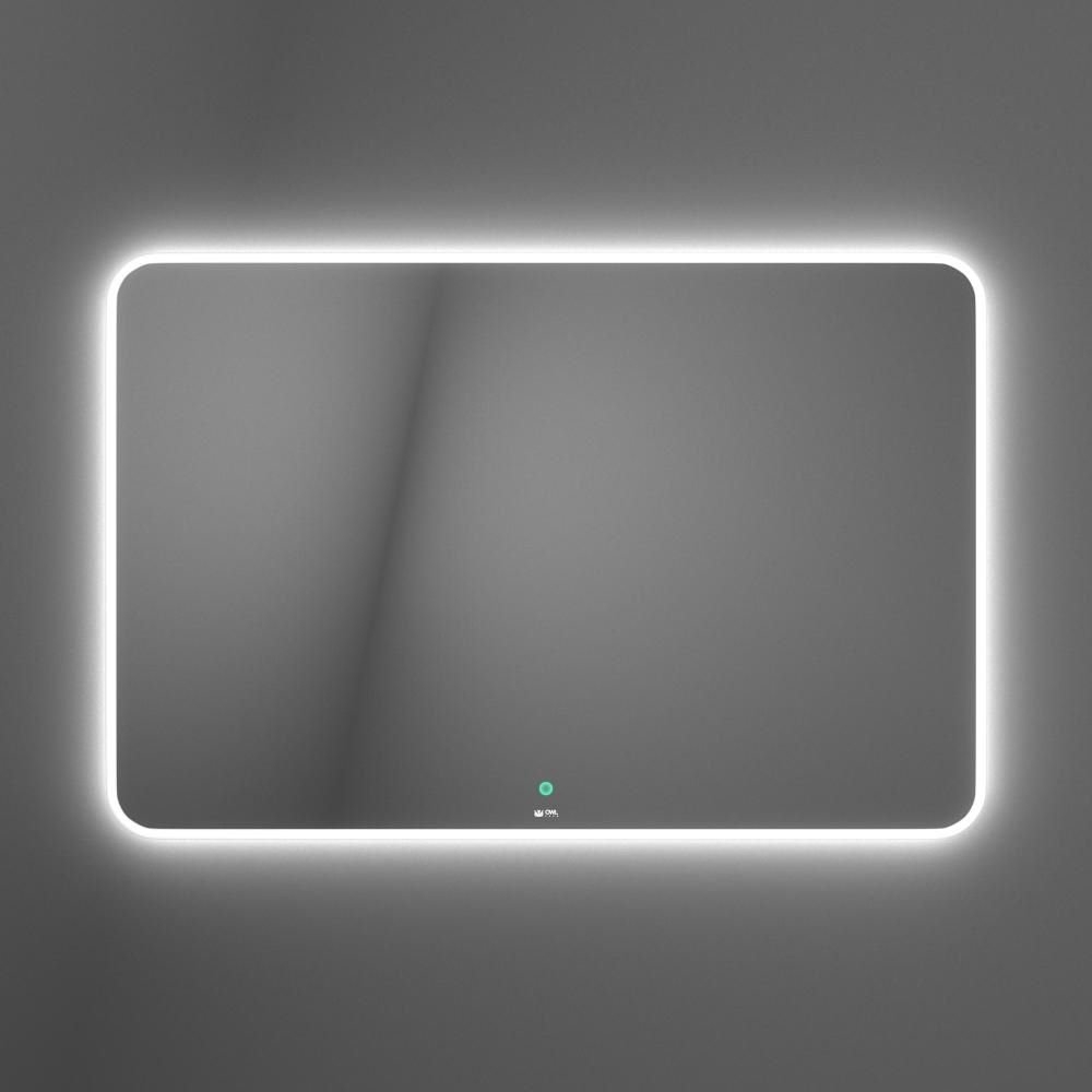 Зеркало OWL Skansen 120 с LED подсветкой и сенсором, цвет без цвета (просто зеркальное полотно) OWLM200502 - фото 1