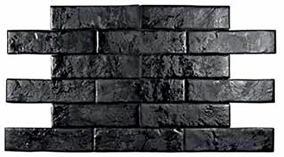 Керамогранит Pamesa Brickwall Negro 7x28 декор pamesa brickwall perla dec b 7x28 см