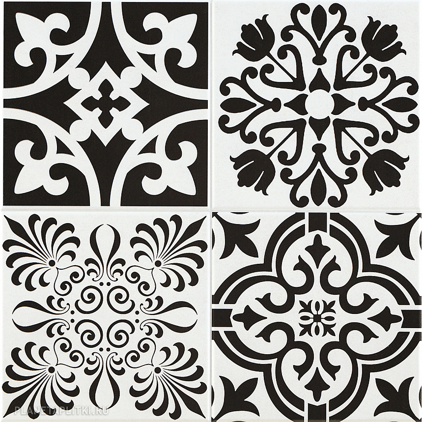 

Напольная плитка Pamesa Atrium Classic Mix 45x45, Белый;черный