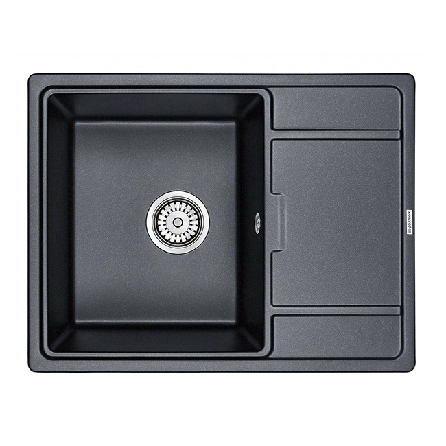 Кухонная мойка Paulmark Weimar PM216550-BLM черный металлик, цвет цвет черный металлик - фото 1