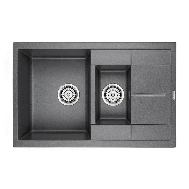 Кухонная мойка Paulmark Feste PM237850-DG графит, цвет серый - фото 1
