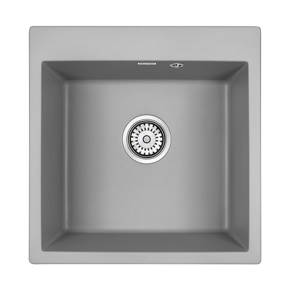 Кухонная мойка Paulmark Praktisch PM105152-GRM серый металлик