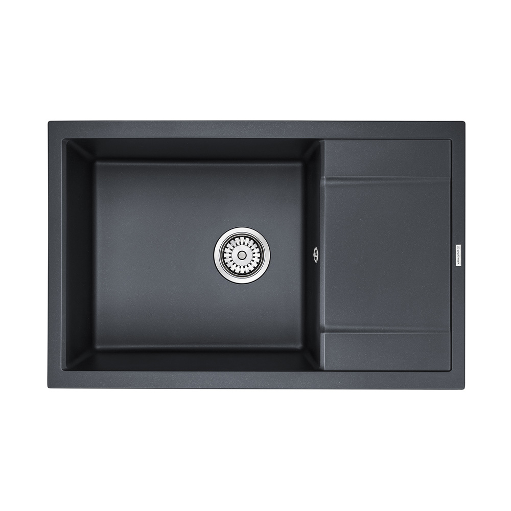 Кухонная мойка Paulmark Verlass PM317850-BLM черный металлик, цвет цвет черный металлик - фото 1