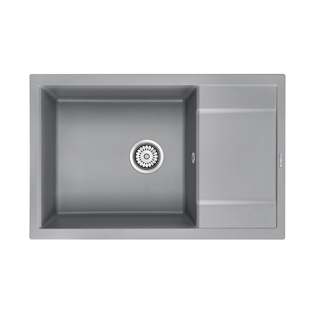 Кухонная мойка Paulmark Verlass PM317850-GRM серый металлик, цвет цвет серый металлик - фото 1