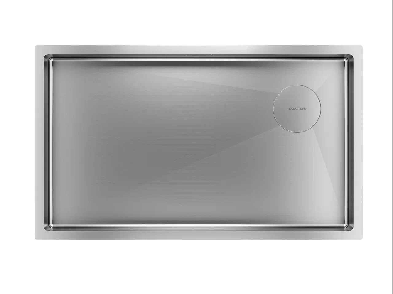 Кухонная мойка Paulmark Next-Skew 740 PM887444-BS брашированная сталь, цвет хром - фото 1