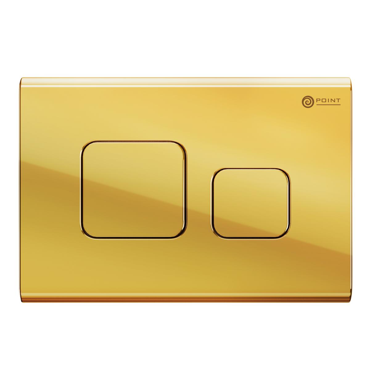 Кнопка для инсталляции Point Афина PN44041G золото раковина point афина 49х39 5 pn43041