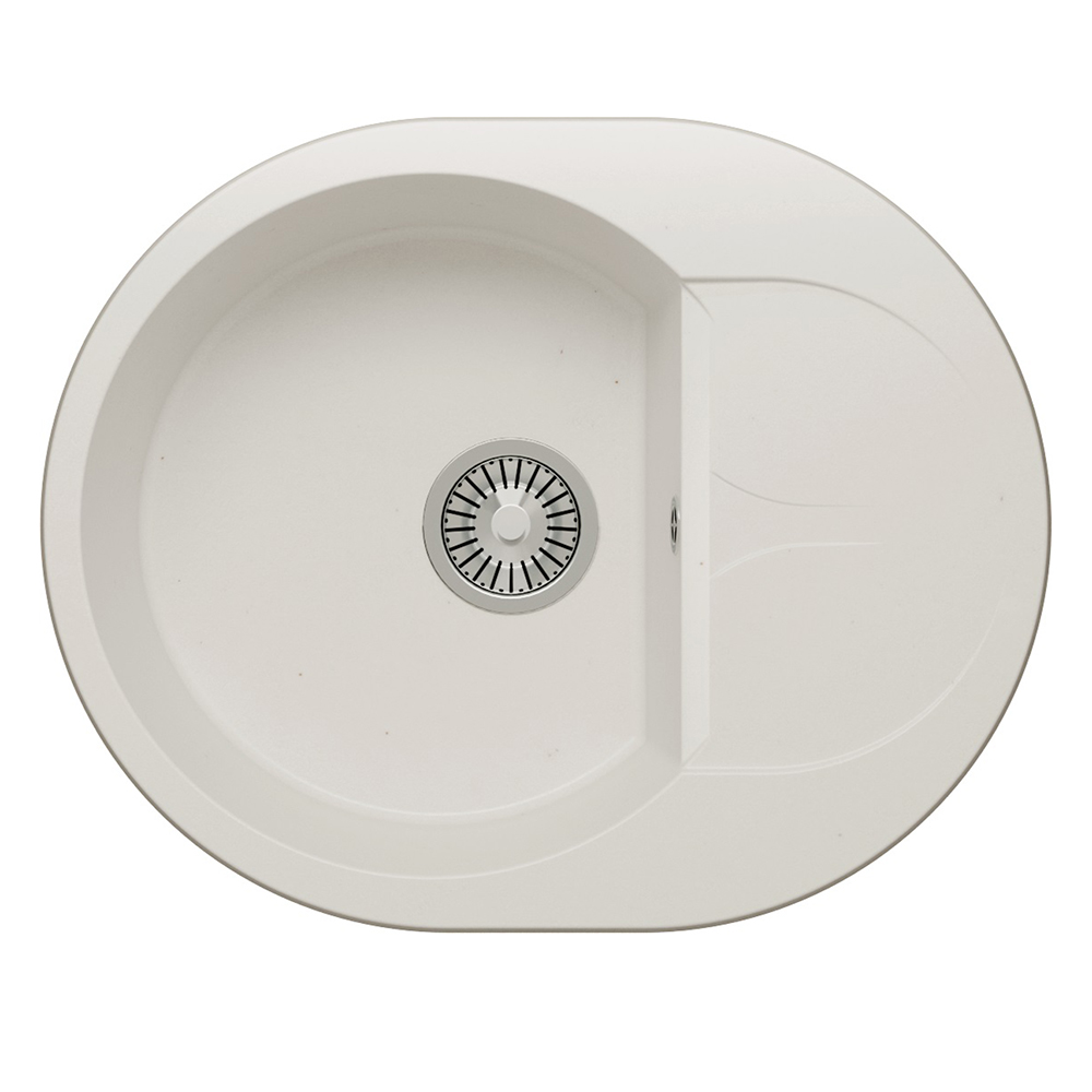 

Кухонная мойка Polygran Atol 620 36 белый хлопок