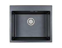 Кухонная мойка Paulmark Kante PM106052-BLM черный металлик