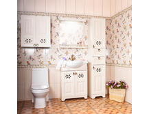 Мебель для ванной Бриклаер Кантри 65 дуб прованс/бежевый