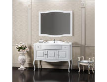 Мебель для ванной Opadiris Лаура 120 белый без патины хром