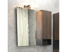 Зеркало для ванной Comforty Франкфурт 75 дуб шоколадно-коричневый