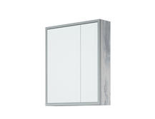 Зеркальный шкаф для ванной Corozo Айрон 70 серый/арт