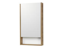 Зеркальный шкаф для ванной Акватон Сканди 45 белый/дуб рустикальный