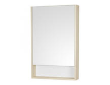 Зеркальный шкаф для ванной Акватон Сканди 55 белый/дуб верона