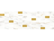 Декор Laparet Aragon мозаичный белый золото MM60157 20х60
