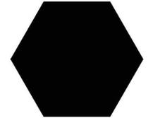 Настенная плитка Vitra Miniworx Гексагон Черный Матовый 21x24 K945262