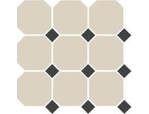 Керамогранит TopCer Octagon White 16/Black Dots 14 30x30
