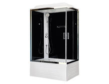 Душевая кабина Royal Bath RB8120BP5-BT-CH-L черное/прозрачное
