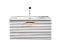 Тумба под раковину Armadi Art Vallessi Avantgarde Linea 80 белая/золото