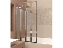 Шторка для ванны Veconi PL74L-120-01-19C4 стекло прозрачное