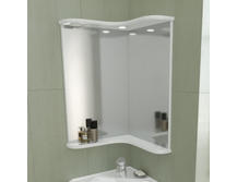 Зеркало для ванной СанТа Аврора угловое