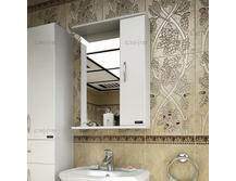 Зеркало для ванной СанТа Прима 50 универсальное белое
