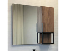 Зеркало для ванной Comforty Равенна Лофт 90 дуб темно-коричневый