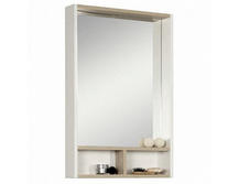 Зеркальный шкаф для ванной Акватон Йорк 55 белый/ясень фабрик