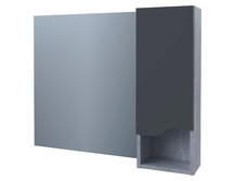 Зеркальный шкаф для ванной Stella Polar Абигель 80 SP-00001106 матовый цемент