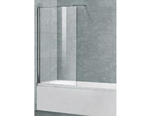 Шторка для ванны Cezares Liberta V1 90/155 C Cr прозрачное стекло, профиль хром