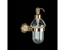 Дозатор для жидкого мыла Boheme Murano Cristal 10912-CRST-G золото