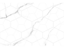 Декор Global Tile Vega Белый Геометрия 27x40