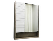 Зеркальный шкаф для ванной Comforty Клеон 60 00-00002045 дуб дымчатый