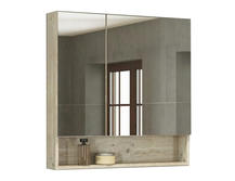 Зеркальный шкаф для ванной Comforty Парма 80 4143489 дуб дымчатый