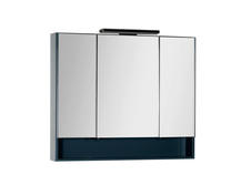 Зеркальный шкаф для ванной Aquanet Виго 100 сине/серый