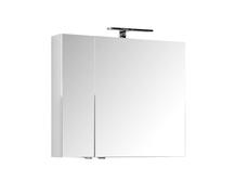 Зеркальный шкаф для ванной Aquanet Порто 80 белый