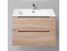 Тумба с раковиной BelBagno Etna 700-2C-SO-WO-P Rovere Bianco