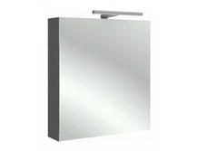 Зеркальный шкаф для ванной Jacob Delafon 60 EB795DRU правый серый антрацит