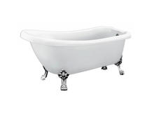 Акриловая ванна Belbagno BB20-1700 на ножках бронза