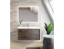 Мебель для ванной Belbagno Albano 1000-2C-SO-RNG Rovere Nature Grigio