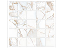 Мозаика Kerranova Marble Trend K-1001/MR/m14/30,7x30,7 Calacatta